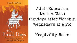 LENT ADULT EDUCATION